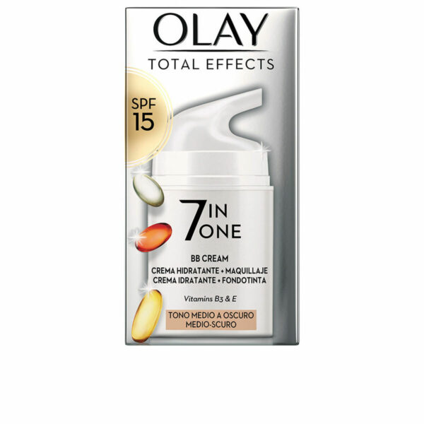 Hydrating Cream with Colour Olay Total Effects Bb Cream Medium Dark Spf 15 50 ml - immagine 2